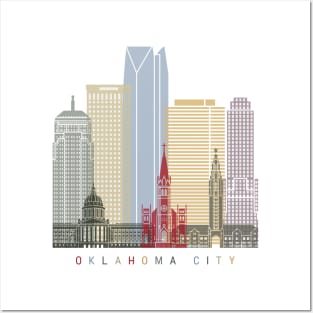 Oklahoma City skyline poster Posters and Art